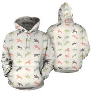 Colorful Horse Riders Hoodies