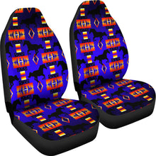 Blue Tribe Horses Car Seat Covers