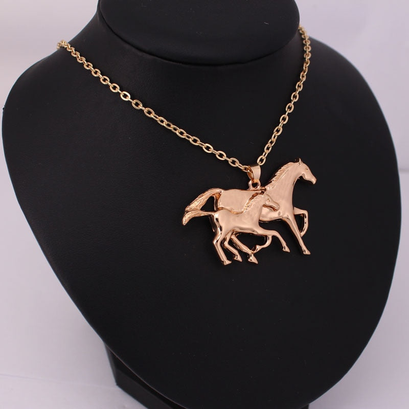 Running Horse Pendant Necklace