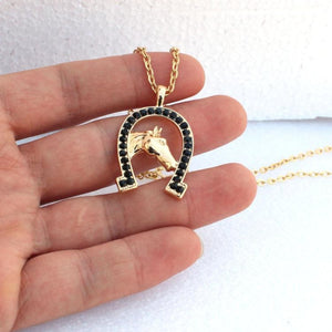 Lucky Horse Pendant Necklace