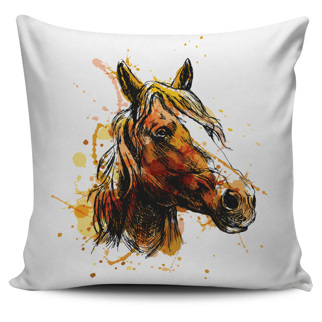 Artistic Horse Head Pillow Cover