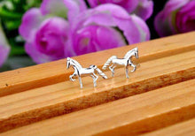 925 Silver Noble Horses Earrings - American Horse
