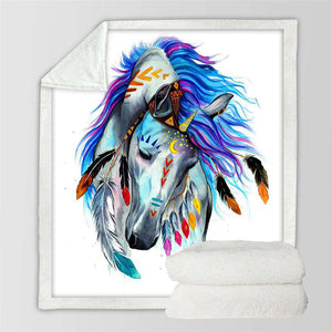 "Pferd", Tribal Horse by Pixie Cold Art - American Horse