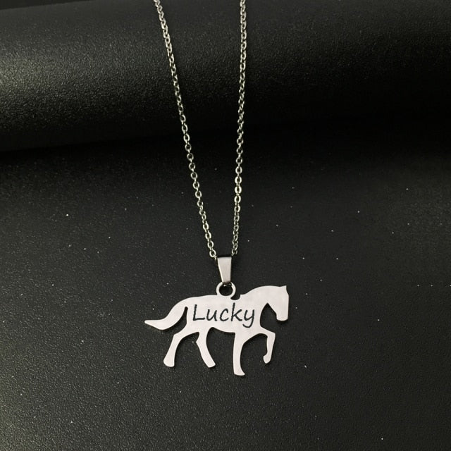 Walking Horse Customized Necklace