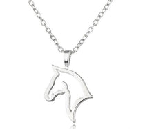 Horseshoe Horse Pendant Necklace