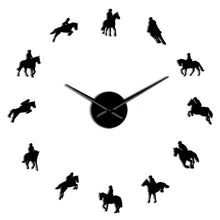 Equestrian DIY Horse Riding Large Wall Clock