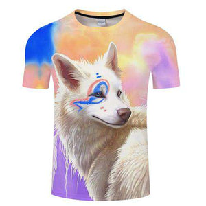 shirt with a Snow Wolf